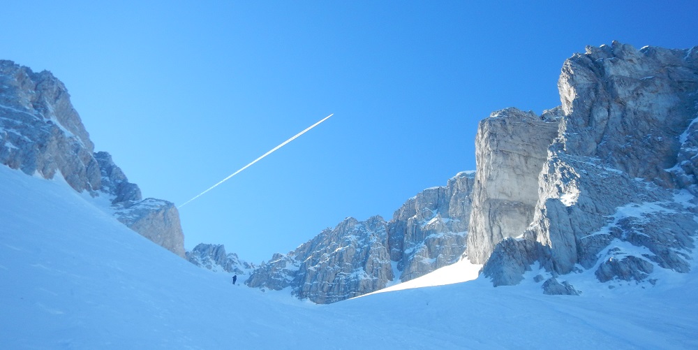 Monte Sirente per il Canalone Majori e discesa per la Val Lupara